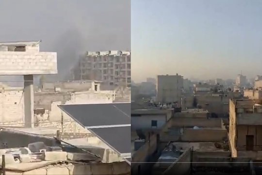 Sprogimai Sirijoje: kariuomenė bombarduoja Alepo miesto kurdų teritorijas