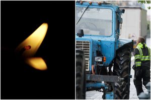 Plungės rajone į vandens telkinį įvažiavo traktorius, žuvo vairuotojas