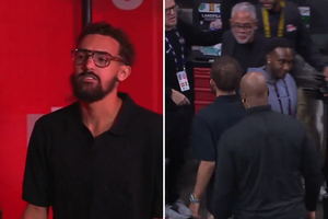 Retas vaizdas: NBA žvaigždė buvo iškeista rungtynių metu