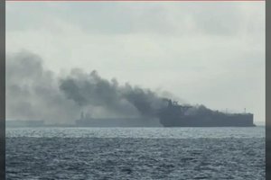 Juodojoje jūroje – drono ataka prieš į Rusiją plaukusį naftos tanklaivį