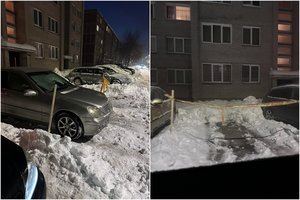 Lietuvą užklojus sniegui – tikri „kaimynų karai“: susikibo dėl nukastos stovėjimo vietos prie daugiabučio