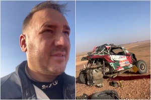 Iš Dakaro traukiasi keturi lietuviai, vienas jų keiksmažodžiais išplūdo lenktynių direktorių