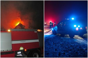 Vilniuje padegtas namas – kelios valandos anksčiau jaunai vilnietei buvo grasinama „fejerverkais“