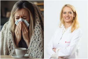 Šeimos gydytoja: gripas šiemet turi neįprastą simptomą, kuris ypač klaidina pacientus