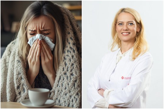 Šeimos gydytoja: gripas šiemet turi neįprastą simptomą, kuris ypač klaidina pacientus