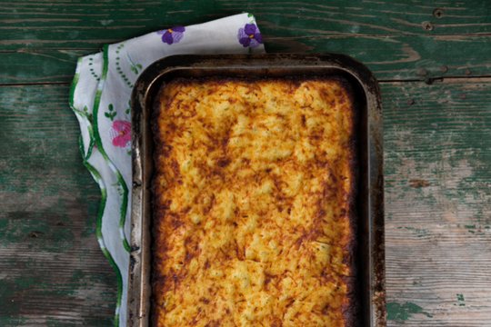 Nostalgiškas kugelis, kuriam ypatingo skonio suteiks lietuvių pamėgta gėrybė