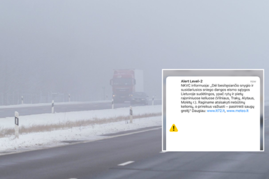 Dėl daugybės sniego – įspėjimas visoje Lietuvoje: ką būtina žinoti