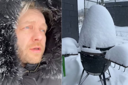 Arvydas Martinėnas-Vudis parodė, kaip pusnyse paskendo jo namai: „Aš prieštarauju“