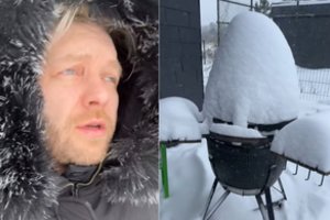 Arvydas Martinėnas-Vudis parodė, kaip pusnyse paskendo jo namai: „Aš prieštarauju“