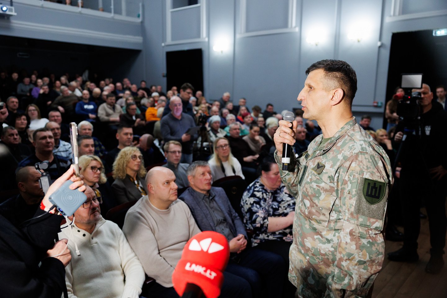 Susitikimas dėl Kapčiamiesčio poligono.<br>T.Bauro nuotr.