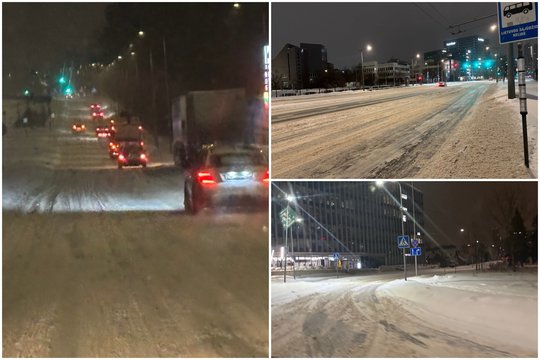Situacija Lietuvos keliuose vidury nakties: ką išvydo sugrįžę į Vilnių po „Žalgirio“ rungtynių
