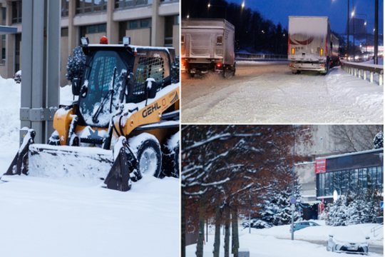 Vilnius – sniego gniaužtuose: iš arti pamatykite, kaip viskas atrodo