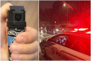 Konfliktas kelyje: automobilio „Audi“ ekipažas Garliavoje užpuolė kito „Audi“ vairuotoją – į darbą buvo paleisti kumščiai ir dujos