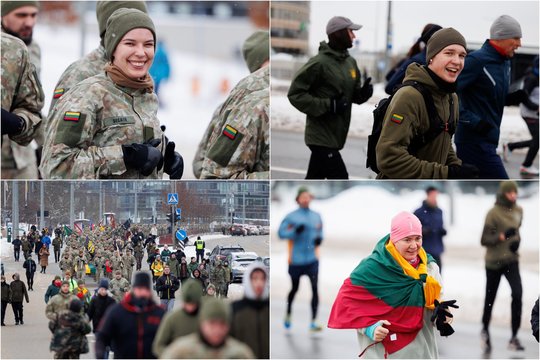 Išskirtinis pagarbos ir vienybės momentas: kadruose – bėgimas Lietuvos laisvės gynėjams atminti