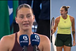 Po pralaimėjimo baltarusei – jautri ukrainietės kalba: „Kasdien žaidžiu su skausmu širdyje“