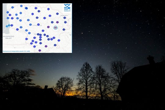 Praėjusi naktis – dar šaltesnė: termometrų stulpeliai krito iki seniai matytų reikšmių