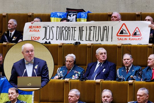 „Jūs dirbate ne Lietuvai“: Seime – Laisvės gynėjų akibrokštas J. Olekui