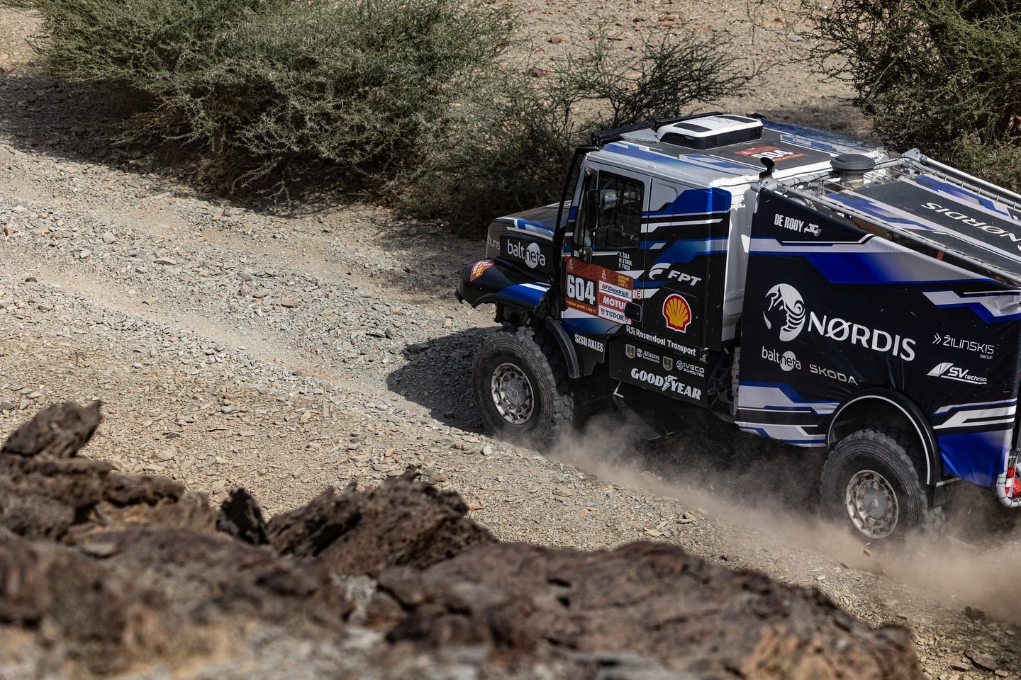 Vaidotas žala ir komanda varžosi Dakare.<br>Nordis Team nuotr.