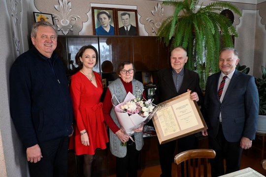 Panevėžio rajone pasveikintos deimantines ir auksines vestuves minėjusios poros