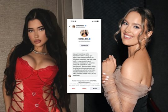 „OnlyFans“ žvaigždės G. Bieliauskaitės drama nesibaigia: po komentarų radijo eteryje – grasinančios žinutės E. Karalienei