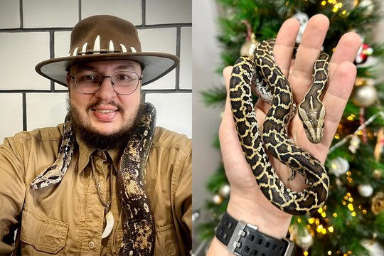 Džiunglių žmogus parodė naujausią šeimos narį: tai – viena didžiausių ir stipriausių gyvačių pasaulyje