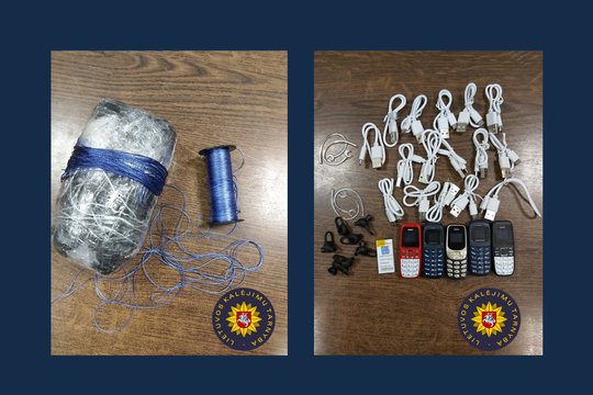 Šiaulių kalėjime rastas paketas su kaliniams skirtais telefonais