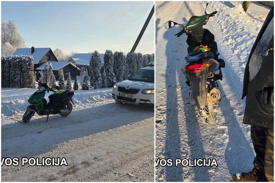 Širvintų r. įkliuvo girtas mopedo vairuotojas – pradėtas ikiteisminis tyrimas