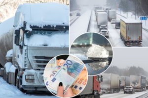 Nuo vilkiko nuslydęs ledo gabalas gali pridaryti rimtos žalos: kas už tai atsako