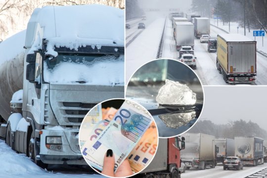 Nuo vilkiko nuslydęs ledo gabalas gali pridaryti rimtos žalos: kas už tai atsako