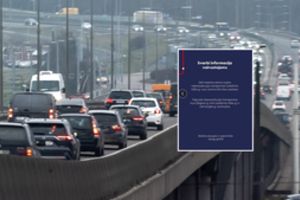 Vilniaus centre – masinis eismo įvykis: sutriko ir viešojo transporto eismas