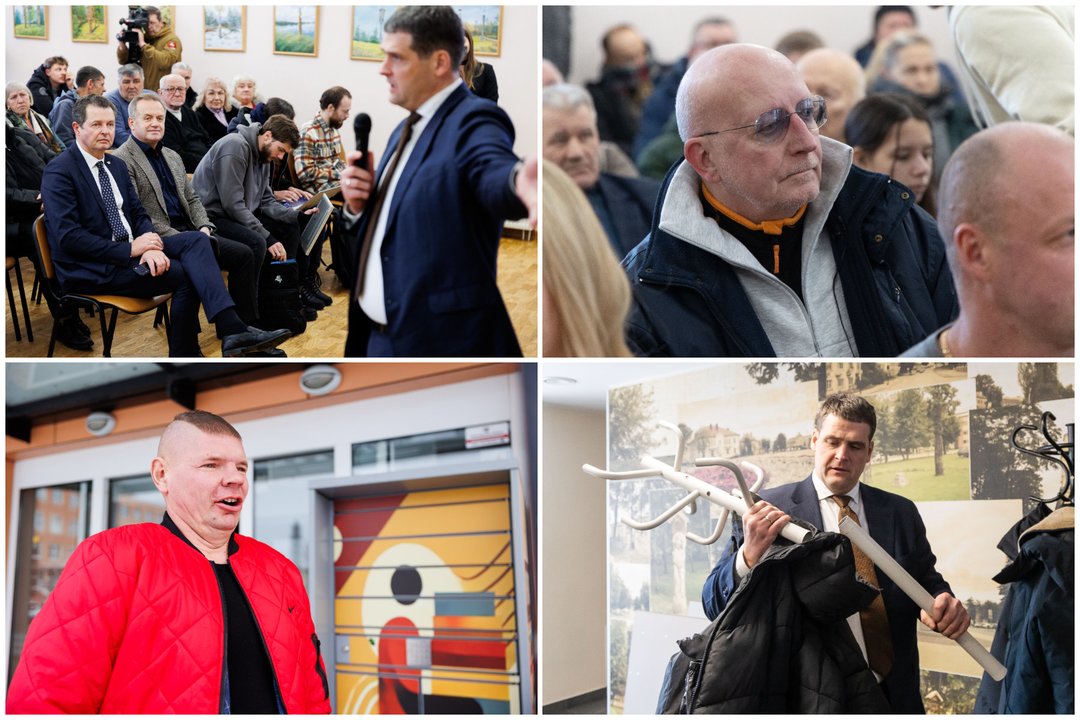 R.Žemaitaičio susitikimas su vietos bendruomene<br>Lrytas koliažas