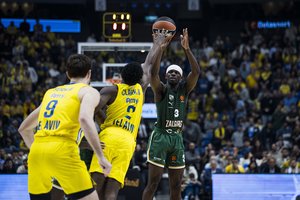 „Maccabi“ tritaškių lietuje paskendęs „Žalgiris“ iš Izraelio grįžta su pralaimėjimu