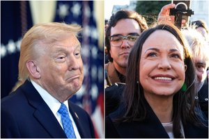 Nobelio premijos medalio troškusiam D. Trumpui – Venezuelos opozicijos lyderės dovana