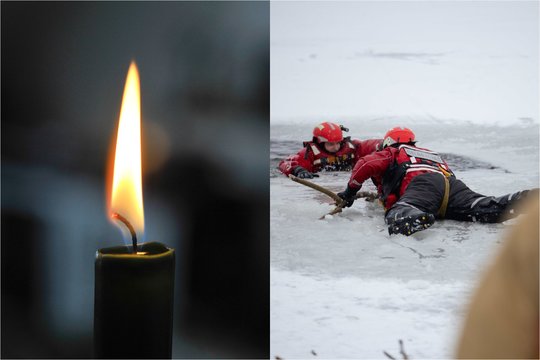Po skaudžios nelaimės Trakuose – daugiau detalių: po Galvės ledu žuvo gydytojas, kovų meistras