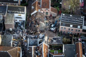 Nyderlanduose – didelis dujų sprogimas: kilo gaisras, buvo sužeisti žmonės