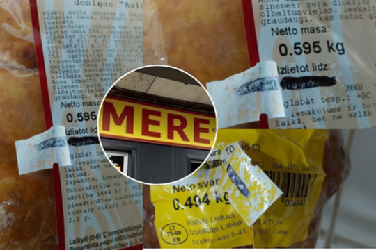 „Mere“ bandė gudrauti, bet įkliuvo – iš lentynų liepta pašalinti nemažai produktų
