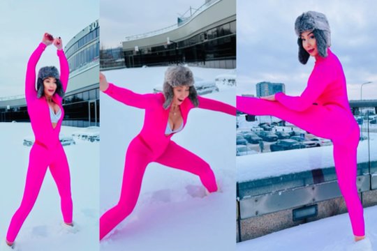 Spaudžiant šaltukui – drąsus Rasos Vilkienės įvaizdis: išryškino kūno formas