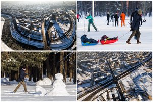 Žiemos pasaka Vilniuje: sniegu užklota sostinė – pro fotografo objektyvą