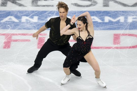 Po klaidų ant ledo Lietuvos porai Europos čempionato medalis nesužibo – A. Reed ir S. Ambrulevičius liko netoli pakylos