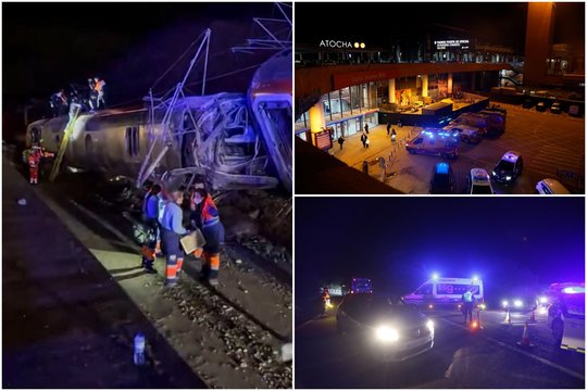 Ispanijoje – kraupi traukinių katastrofa: mažiausiai 39 žuvo, dar daugiau sužeistų