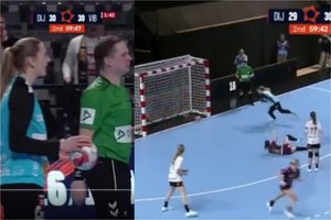 Pamatykite: absurdas rankinio Europos lygoje – lemiamą įvartį pelnė... teisėjas!