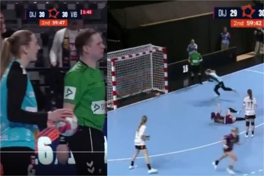 Pamatykite: absurdas rankinio Europos lygoje – lemiamą įvartį pelnė... teisėjas!