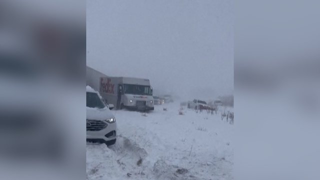 Vaizdo įraše – masinė avarija Mičigane: susidūrė daugiau nei 100 transporto priemonių