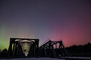 Nepabūgę šalčio lietuviai vėl dairosi į dangų: antrą vakarą iš eilės žiba Šiaurės pašvaistė