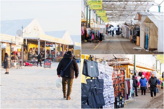 Minusinėje temperatūroje – nuo pat ankstyvo ryto: kaip gūdžią žiemą atrodo Gariūnų turgavietė
