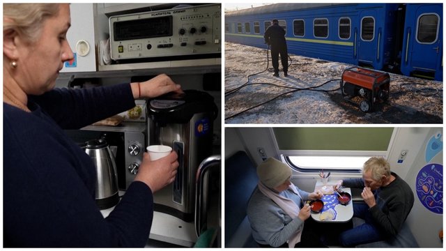 Nebenaudojami geležinkelių vagonai tapo vieta ukrainiečiams sušilti: bute vos teigiama temperatūra