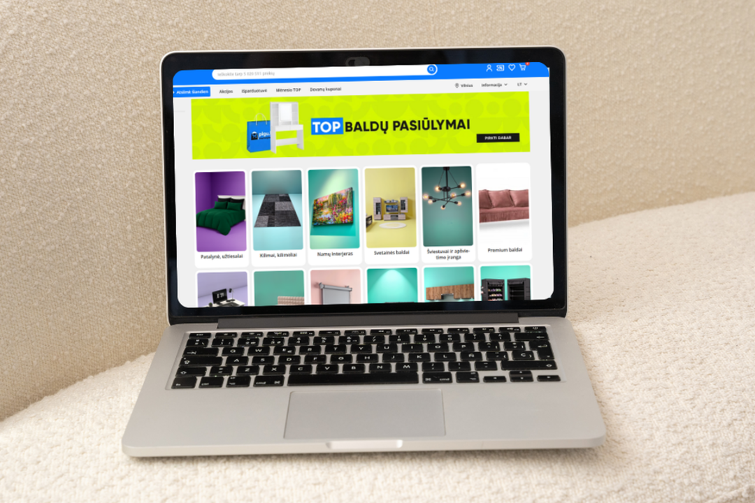 Sausio topuose – ne tik šildytuvai: „Pigu.lt“ pirkėjai renkasi baldus