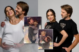 Kremliaus režimą palaikantys M. Drobiazko ir P. Vanagas parodė paaugusią vienerių sulaukusią dukrą