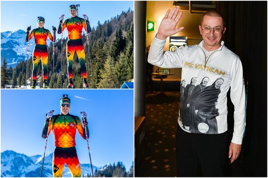 Dėl biatlonininkų aprangų olimpiadoje užvirė aistros: vokiškos bei belgiškos „spalvos“ bei didelis Vytis sukėlė sąmyšį