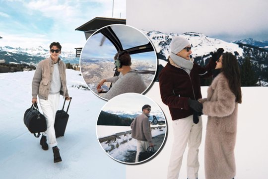 „Formulės 1“ žvaigždės G. Russello atostogos – lyg iš filmo: Alpėmis gėrėjosi iš paukščio skrydžio